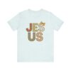 Jesus applique letters T-Shirt | floral patchwork faith tee