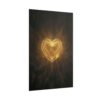 Sacred Heart of Jesus Art Print, Catholic Wall Decor, Glowing Gold Christian Poster, Modern Religious Gift, Spiritual Divine Love Painting