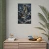 12084577904052878567_2048.jpeg Walking on Water Jesus Poster | Matthew 14:27 Christian Wall Art | Moody Prussian Blue Storm Print | Textured Palette Knife Faith Home Decor