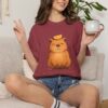Comfort Colors® Meditating Bear with Orange Slice T-Shirt | Be Still and Know, Bible Verse Shirt, Religious Women