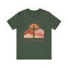 Seek Him First cross sunset Tee | Christian faith shirt