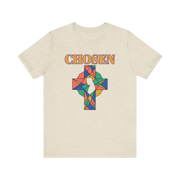Chosen stained glass cross Tee | Christian faith shirt
