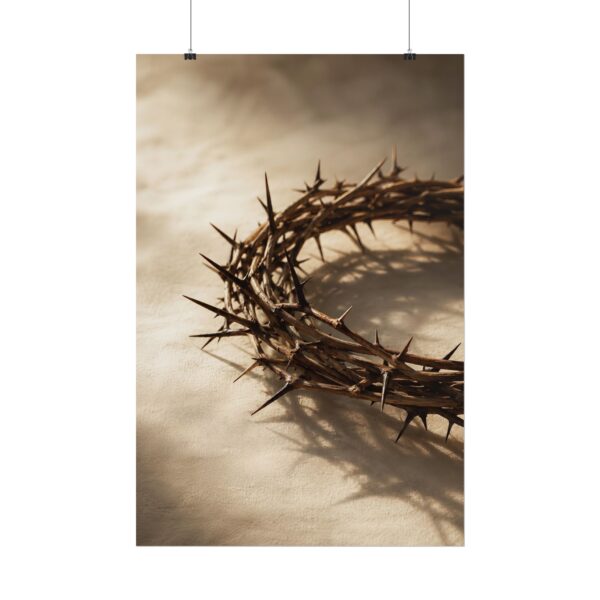 1226732500602213720_2048.jpeg Crown of Thorns Canvas Art Print, Christian Wall Decor, Easter Good Friday Poster, Minimalist Faith Scripture Art