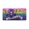 Jesus Makes My Soul Bloom Vanity Plate | Floral Iris License Plate