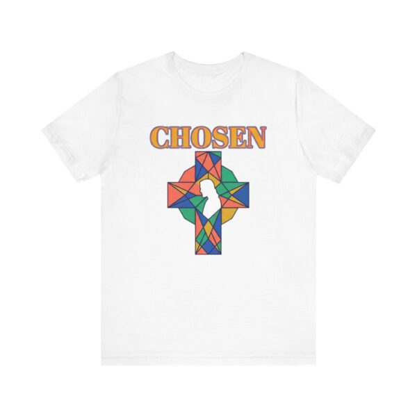 Chosen stained glass cross Tee | Christian faith shirt
