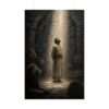 1300009778336129810_2048.jpeg Daniel in the Lions Den Poster | Modern Slate Gray & Beige Christian Wall Art | Biblical Miracle Poster | Biblical Courage Home Decor