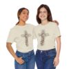 Floral Cross tee | T-Shirt, Christian floral cross design