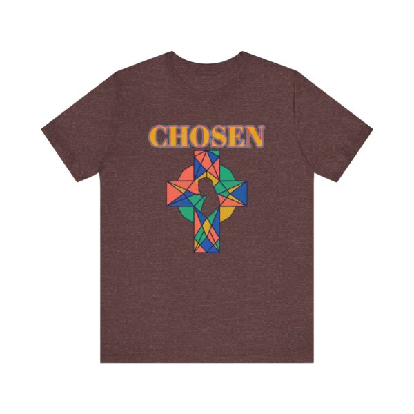 Chosen stained glass cross Tee | Christian faith shirt