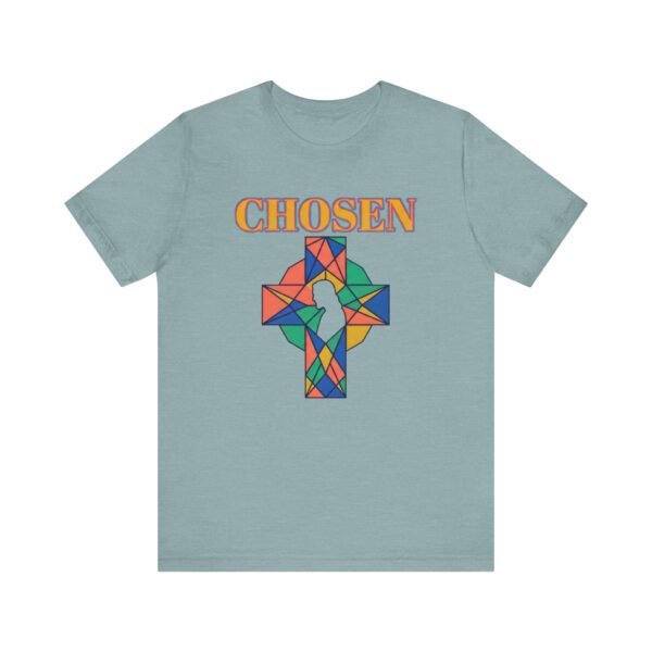 Chosen stained glass cross Tee | Christian faith shirt