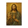 13343385779921675603_2048.jpeg Sacred Heart of Jesus Mosaic Poster, Gustav Klimt Style Christian Wall Art, Gold Leaf Christ Portrait Print, Catholic Fine Art Decor Gift