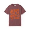 13413078433613545120_2048.jpeg Comfort Colors® Jesus Take The Wheel I am Tired T-shirt, Christian Faith Graphic Tee, Bible Verse Shirt
