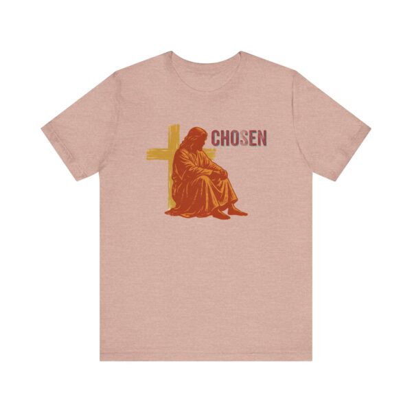 13717467039214750889_2048.jpeg Chosen Jesus Sitting Cross T-Shirt | Christian Faith Tee