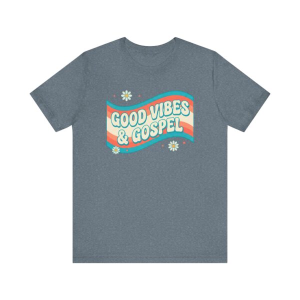 13894795944100656355_2048.jpeg Good Vibes & Gospel T-Shirt | Retro Wave Christian Tee