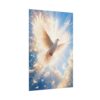 Holy Spirit Dove Art Print, Celestial White Dove Wall Art, Radiant Christian Sky Poster, Religious Faith Decor, Baptism Confirmation Gift