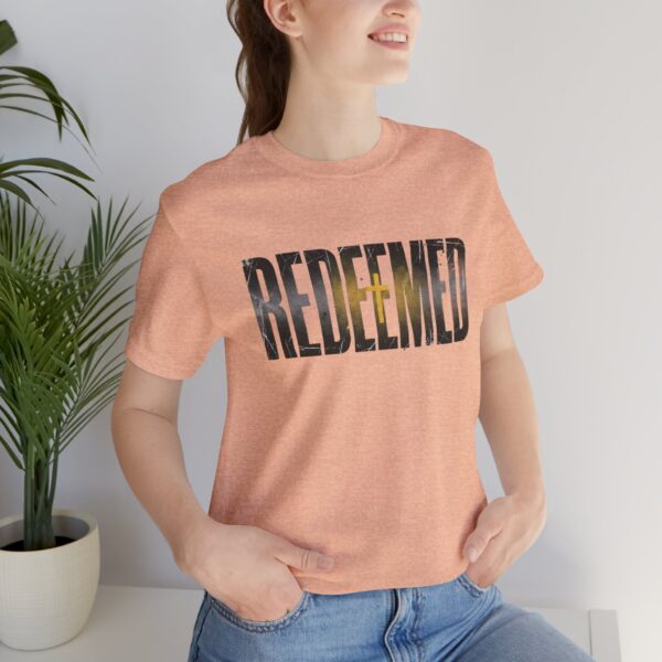 Redeemed graphic tee | Christian faith typography shirt