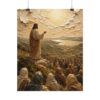 1393743037338319333_2048.jpeg Sermon on the Mount Poster | Modern Sage Green & Gold Christian Wall Art | Palette Knife Plaster Print | Beatitudes Blessings Faith Decor