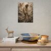 14152067227997320445_2048.jpeg The Reach of Grace Underwater Poster | Jesus Rescuing Hand Christian Art | Textured Palette Knife Storm Print | Neutral Taupe Faith Decor