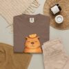 Comfort Colors® Meditating Bear with Orange Slice T-Shirt | Be Still and Know, Bible Verse Shirt, Religious Women