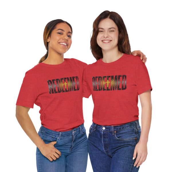Redeemed graphic tee | Christian faith typography shirt