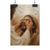 14505796995931504168_2048.jpeg Healing of the Blind Man Poster | John 9 Christian Miracle Wall Art | Textured Palette Knife Print | Warm Terracotta & Beige Faith Decor