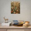 Look at the Birds Scripture Poster | Matthew 6:26 Christian Wall Art | Modern Boho Impasto Print | Textured Palette Knife Folk Art Decor