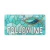 14520573622106193856_2048.jpeg Follow Me Ichthys Fish Vanity Plate | Christian License Plate, Stained Glass Design