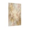 Glowing Gold Crown Wall Art, King of Kings Christian Poster, Modern Regal Faith Decor, Ethereal Light Crown Painting Print
