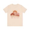 Seek Him First cross sunset Tee | Christian faith shirt