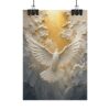 14832916087408166122_2048.jpeg Holy Spirit Ascending Dove Poster | Modern Golden Christian Wall Art | Textured Palette Knife Painting | Pentecost Faith Home Decor