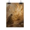 14893832136968939986_2048.jpeg Moses Burning Bush Poster | Modern Neutral Beige Christian Wall Art | Textured Palette Knife Plaster Print | Boho Sand & Gold Faith Decor