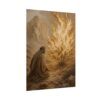 15016533714534862044_2048.jpeg Moses Burning Bush Poster | Modern Neutral Beige Christian Wall Art | Textured Palette Knife Plaster Print | Boho Sand & Gold Faith Decor