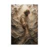 15112856011941819157_2048.jpeg The Reach of Grace Underwater Poster | Jesus Rescuing Hand Christian Art | Textured Palette Knife Storm Print | Neutral Taupe Faith Decor