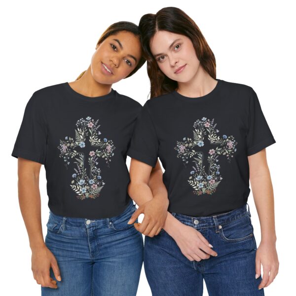15444489723709130536_2048.jpeg Floral Cross Tee | Botanical Cross Shirt