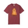Comfort Colors® Meditating Bear with Orange Slice T-Shirt | Be Still and Know, Bible Verse Shirt, Religious Women