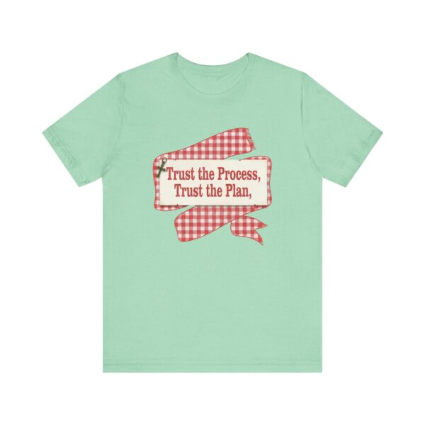 16073254799809867625_2048.jpeg Trust the Process Trust the Plan tee | Red Gingham Ribbon Graphic T-Shirt