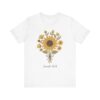 Sunflower Bouquet Isaiah 40:8 T-Shirt | Floral Scripture Tee
