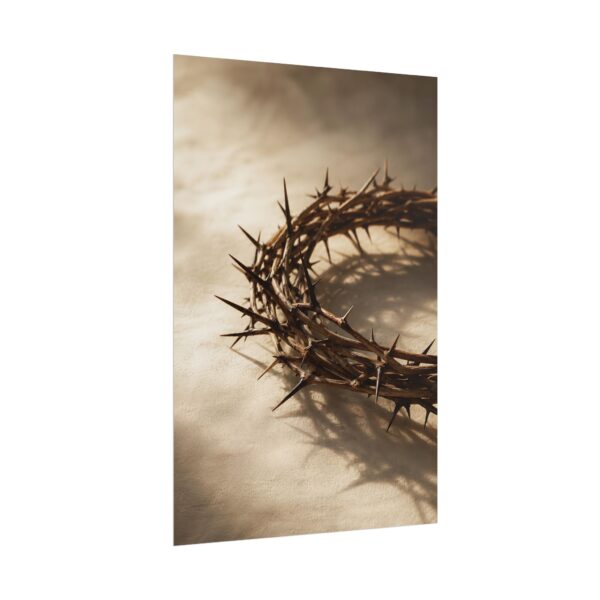 16189583431866866199_2048.jpeg Crown of Thorns Canvas Art Print, Christian Wall Decor, Easter Good Friday Poster, Minimalist Faith Scripture Art