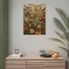 Look at the Birds Scripture Poster | Matthew 6:26 Christian Wall Art | Modern Boho Impasto Print | Textured Palette Knife Folk Art Decor