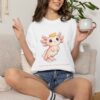 16268377855046158008_2048.jpeg Comfort Colors® Axolotl Illustration T-shirt | Cute Axolotl Character with Toast, Christian Shirt, Bible Verse Shirt, Religious Women Gift