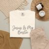 16480737489469420717_2048.jpeg Comfort Colors® Jesus Is My Bestie T-shirt | Christian Faith Typography, Bible Verse Shirt