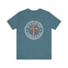16530111931645843236_2048.jpeg Faith Over Fear Cross Tee | Strength in Belief Christian Shirt