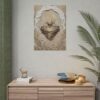 1671276443746860456_2048.jpeg Sacred Heart of Jesus Poster | Modern Beige & Gold Catholic Wall Art | Textured Palette Knife Plaster Print, Immaculate Heart Christian Gift