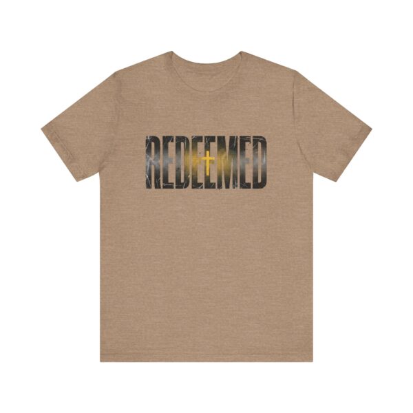 Redeemed graphic tee | Christian faith typography shirt