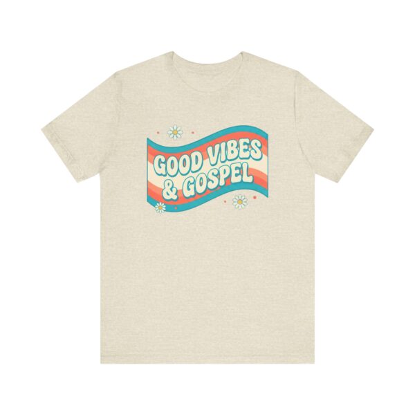 16927701462312946505_2048.jpeg Good Vibes & Gospel T-Shirt | Retro Wave Christian Tee