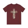 Floral Cross tee | T-Shirt, Christian floral cross design