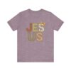 Jesus applique letters T-Shirt | floral patchwork faith tee