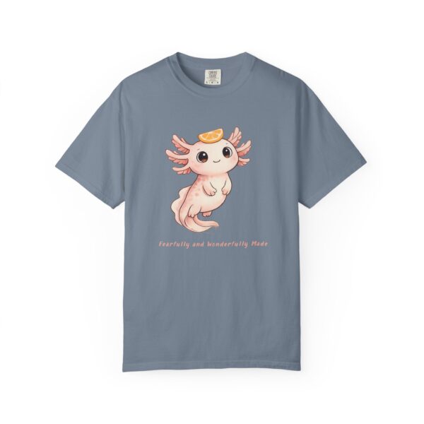 17241785824979764073_2048.jpeg Comfort Colors® Axolotl Illustration T-shirt | Cute Axolotl Character with Toast, Christian Shirt, Bible Verse Shirt, Religious Women Gift