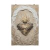 17284161300247944078_2048.jpeg Sacred Heart of Jesus Poster | Modern Beige & Gold Catholic Wall Art | Textured Palette Knife Plaster Print, Immaculate Heart Christian Gift