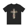 Floral Cross tee | T-Shirt, Christian floral cross design