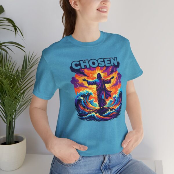 17353852038704361104_2048.jpeg Chosen Jesus graphic tee | Christian faith shirt, Savior illustration